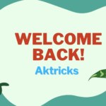 welcome back aktricks